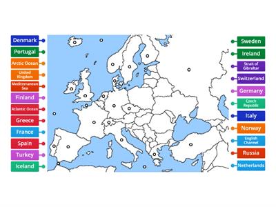 Europe Map Practice