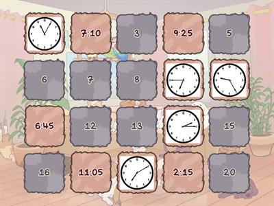 Time to 5 Minutes (Matching Pairs)