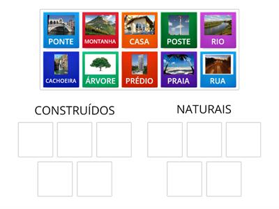 ELEMENTOS NATURAIS E CONSTRUÍDOS