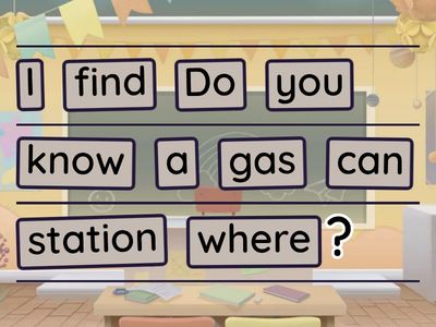 Indirect questions - reorder