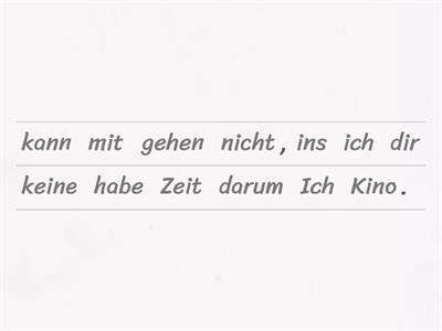 Darum. Kausale Angaben. DaF A2