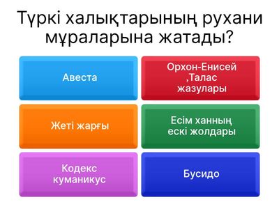 Мәдениеттану 40 сұрақ 2деңгей 