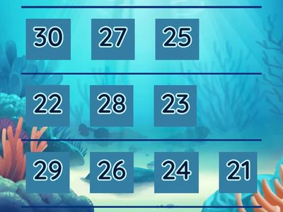 Числа 3 десятка