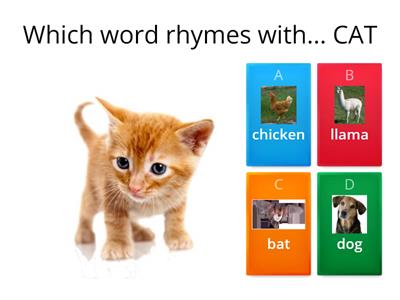 Basic rhyming game - year one ish