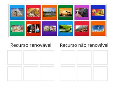 Recursos naturais renováveis e não renováveis