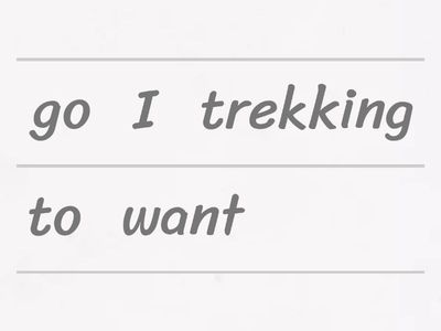 Order the sentences.