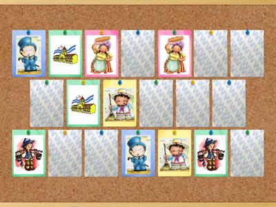 MEMOTEST: personajes de 1810