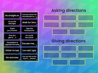 Asking and giving directions