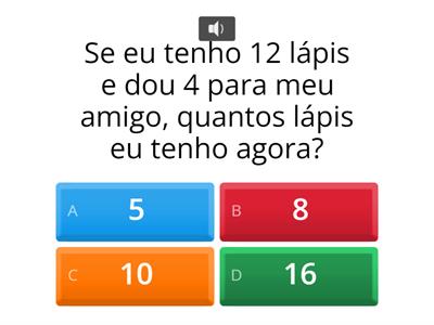 Quiz matemático 