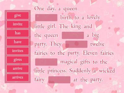 SLEEPING BEAUTY: present simple