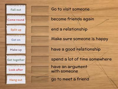 T3 - U8 - phrasal verbs: relationships