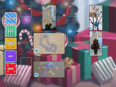 Annemie English - 아느미 잉글리시 - 원어민 영어 교습소 Christmas Word List 4: Christmas tree - Match: word & picture