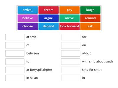 Verbs with prepositions