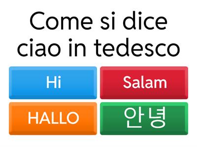 riconosci le diverse lingue