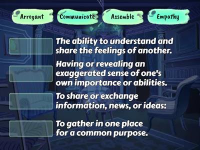 Define the words. (Vocabulary)