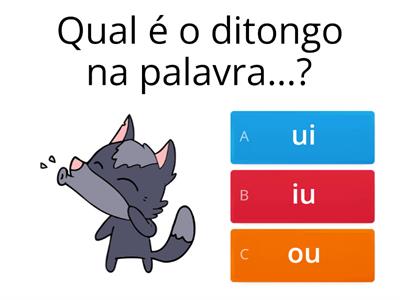 Jogo dos ditongos (ui, iu, ou e oi)