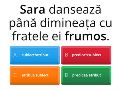 Atribut-Subiect-Predicat