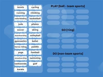 SPORTS. PLAY - DO - GO