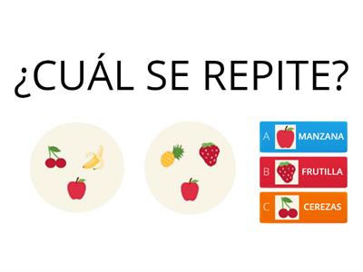 Frutas ¿CUÁL SE REPITE?