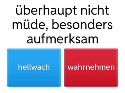 B1+ K1 - KV Wortschatz QUIZ