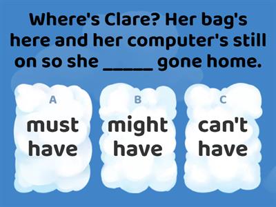 Past Modals of deduction