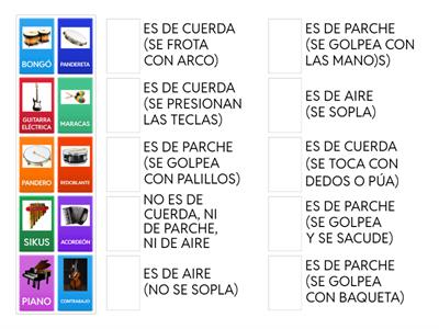 INSTRUMENTOS MUSICALES 5to