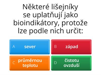 Lišejníky 6. třída
