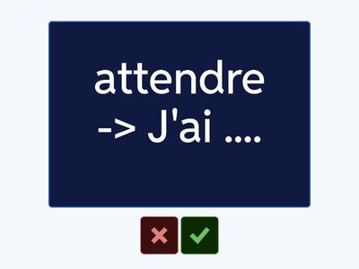 Former le participe passé : compléter à l'oral.