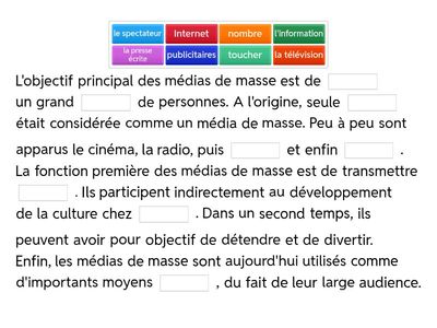 Fonctions des médias de masse