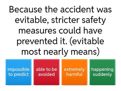 Vocabulary Practice - Grade 11