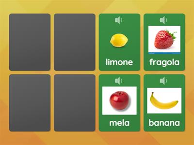 Memory frutta e verdura