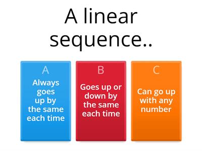 Nth term linear sequences