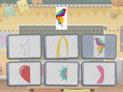 Symmetry find the match Senior Infants