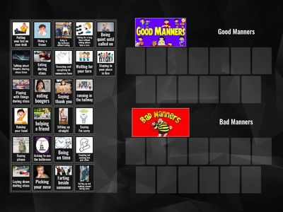 Good & Bad Manners Sort