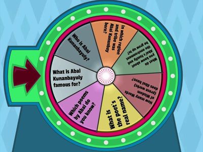 Абай агылшынша сурактар