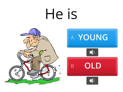 old/young - short/tall