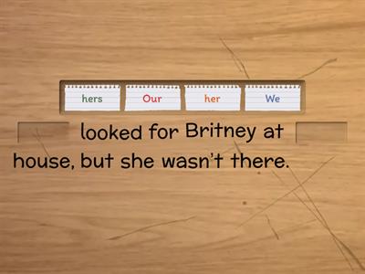 Identify the correct pronouns