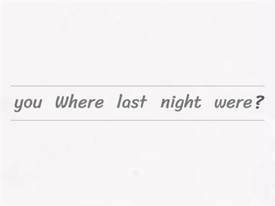 Wh-questions with was/were