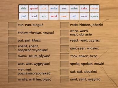 EC 2A, irregular verbs, pt. 2