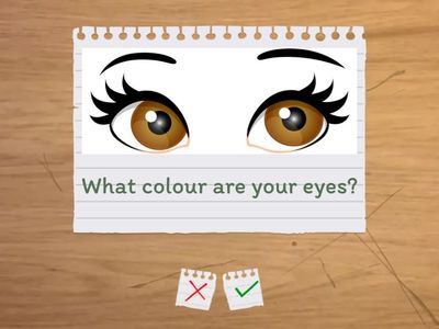 Describing hair and eyes