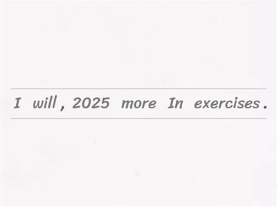 Sentences expressing resolutions