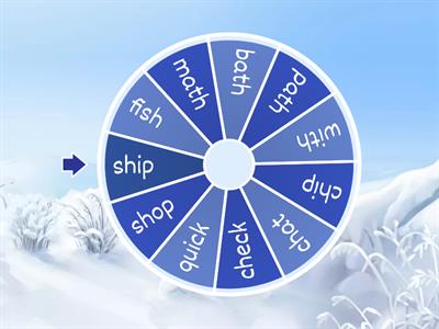 Spin the wheel digraph game