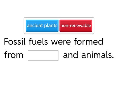 fossil fuels