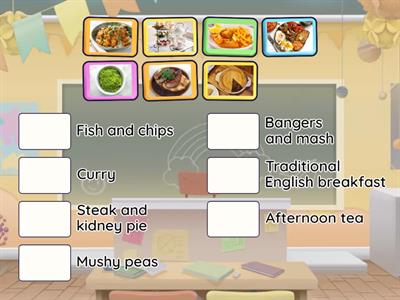 Typical British dishes