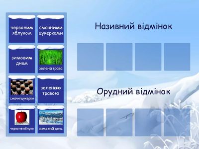 Орудним відмінок прикметника та іменника