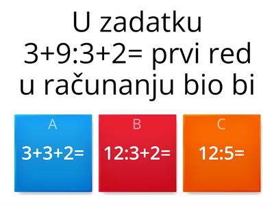 IZVOĐENJE VIŠE RAČUNSKIH RADNJI