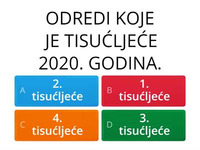 STOLJEĆE I TISUĆLJEĆE