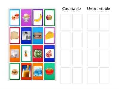 Countable and Uncountable Food