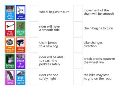 How a bike works - cause and effect