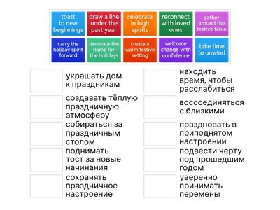 New Year & Christmas Collocations B2